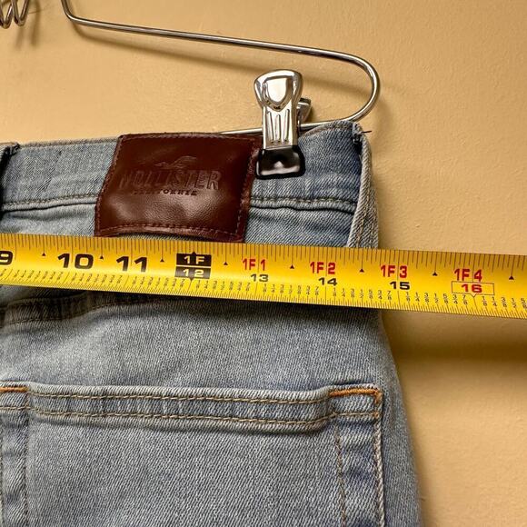 Hollister Size 28 x 30 Blue Light Wash Advanced Stretch Super Skinny Jeans - Picture 12 of 14